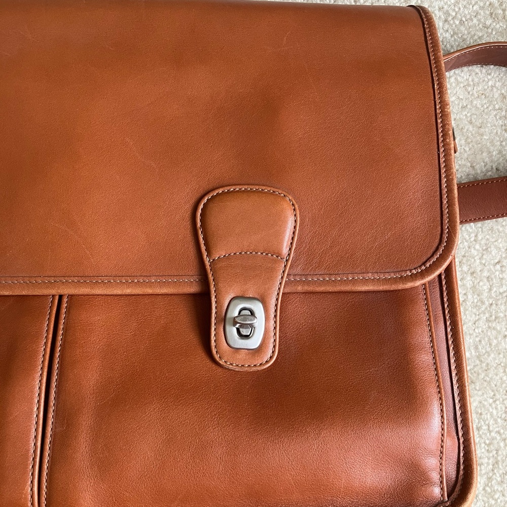 Vintage Coach Leather Laptop Bag - Picture 4 of 12